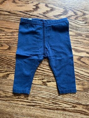 Mini Mioche Baby Navy Cotton Leggings - Kids Bottoms